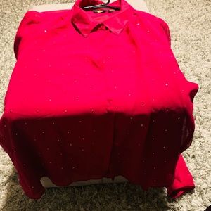 See-through dressy blouse with bling on it